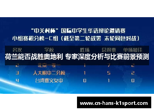 荷兰能否战胜奥地利 专家深度分析与比赛前景预测